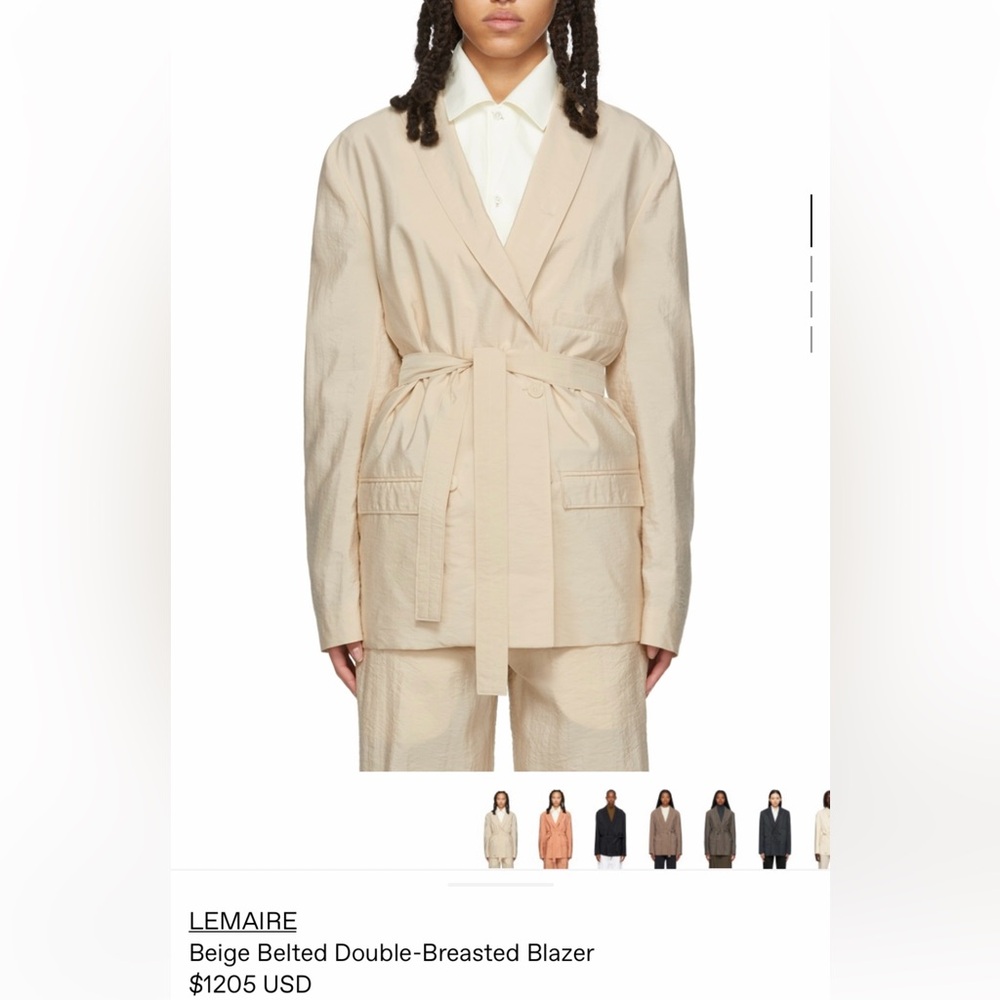 Lemaire silk blazer - great condition! Size xs